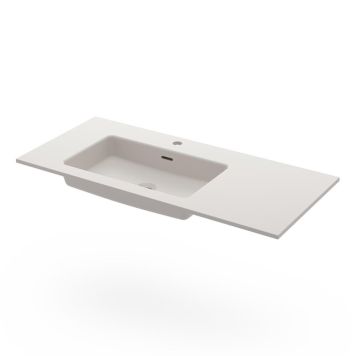 TVÄTTSTÄLL SVEDBERGS ISE VIT MATT VÄNSTER 100CM