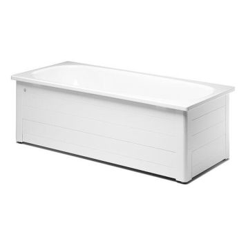 BADKAR MED HELFRONT GUSTAVSBERG VIT 150X70 CM