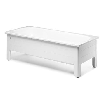 BADKAR MED HALVFRONT GUSTAVSBERG VIT 150X70 CM