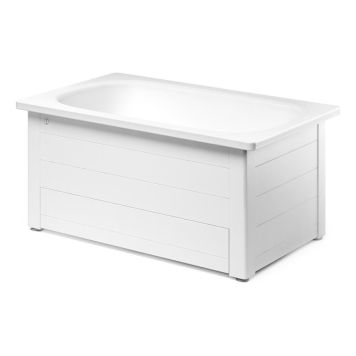 SITTBADKAR MED FRONT GUSTAVSBERG 105 CM VIT