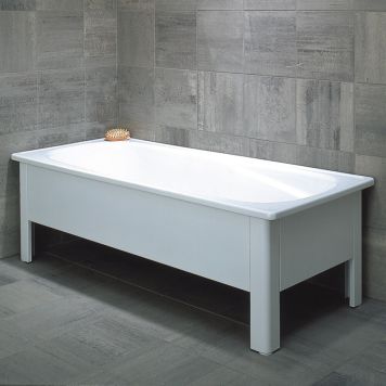 BADKAR MED HALVFRONT SVEDBERGS 150 CM VIT