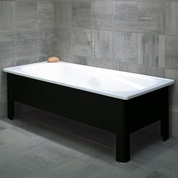 BADKAR MED HALVFRONT SVEDBERGS 150 CM SVART