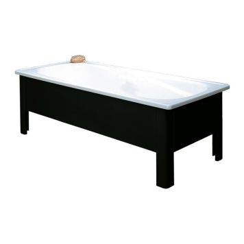 BADKAR MED HALVFRONT SVEDBERGS 160 CM SVART