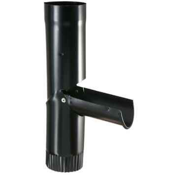 FÄLLBAR UTKASTARE ICOPAL SVART Ø90MM STÅL