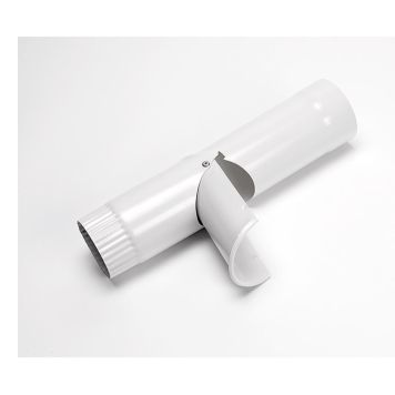 FÄLLBAR UTKASTARE ICOPAL VIT Ø75MM STÅL