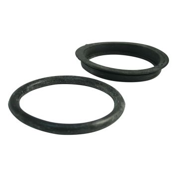 DUBBELTÄTNING GUMMI SVART Ø160 MM