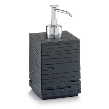 TVÅLPUMP ZELLER POLYRESIN 8X8X16CM SVART