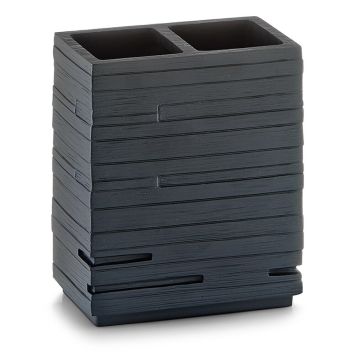 TANDBORSTHÅLLARE ZELLER 10X6X11,5CM SVART