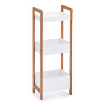 HYLLA ZELLER 28X20X74CM VIT/BAMBU