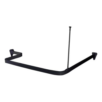 DRAPERISKENA HABO FLEX SVART 300X100 CM