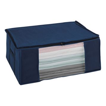 VAKUUMPÅSE WENKO AIR MED FÖRVARING FLEECE LARGE BLÅ