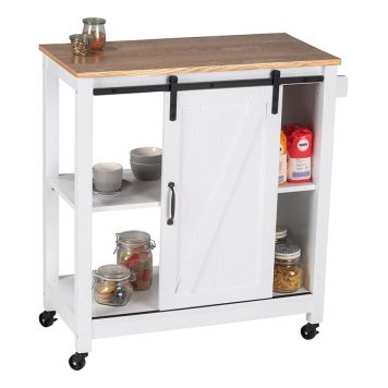 KÖKSVAGN WENKO COUNTRY 80X88,5X40CM VIT