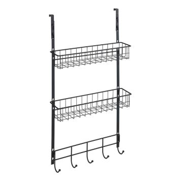 FÖRVARINGSKORG WENKO OVER-DOOR SVART