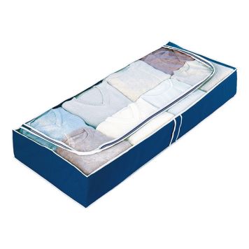 FÖRVARINGSPÅSE WENKO AIR FLEECE 105X15X45CM BLÅ