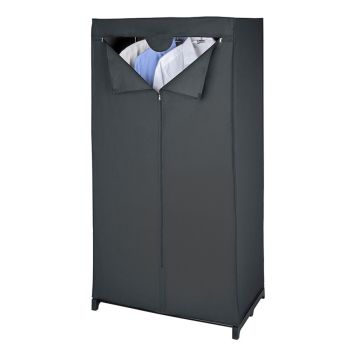 KLÄDGARDEROB WENKO FLEECE 75X150X50CM SVART