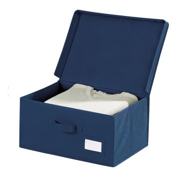 FÖRVARINGSLÅDA WENKO AIR FLEECE 34X19X24CM BLÅ