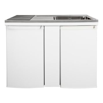 MINIKÖK INTRA CULINA HÖGER MED HÄLL VIT 120CM