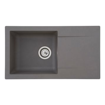 DISKBÄNK RESPEKTA DENVER 78X44 GRÅ 