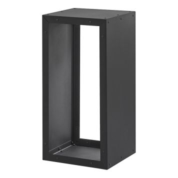 VEDFÖRVARING DOLLE STÅL SVART 77X38X35 CM