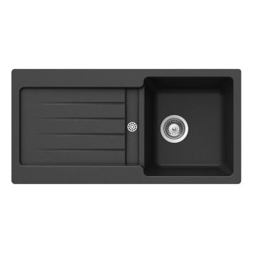 DISKBÄNK ZAKO S 1B 1D NERO, 86X43,5 INKL. AVLOPPSSATS