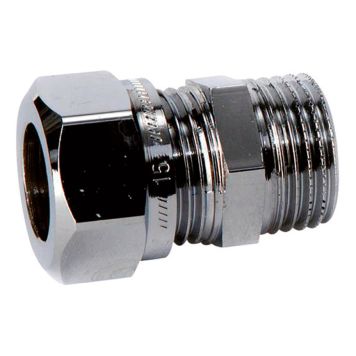 KLÄMRINGSKOPPLING VATETTE RAK KROM UTVÄNDIG DY15XG3/8