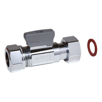 KULVENTIL RAK FÖRKROMAD DY15XDY15 MUTTER OCH PLANPACKNING