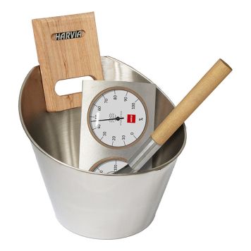 BASTUSET HARVIA STEEL ROSTFRITT STÅL