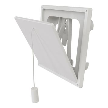 KLAFFVENTIL FLEXIT PLAST VIT 100X100MM