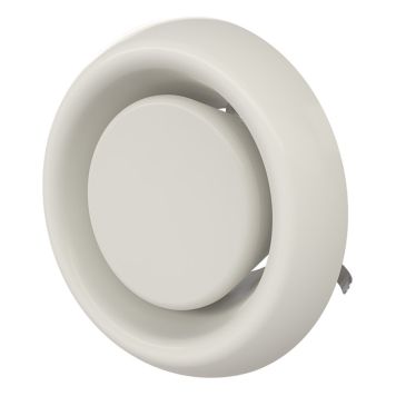 FRÅNLUFTSVENTIL FLEXIT VIT Ø100 MM