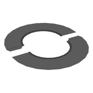 INNERTAKSPLÅT SAFEPIPE VINKLAT TAK 26-45 GR SVART