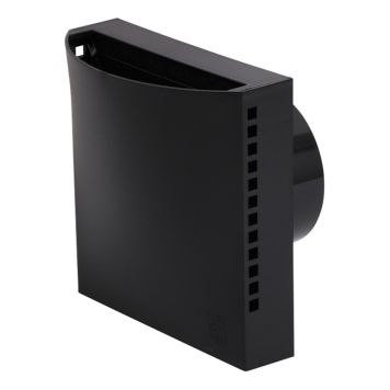 VÄGGVENTIL FLEXIT INVÄNDIG AERO 100V2 SVART