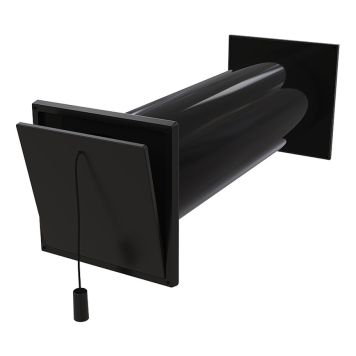 FRISKLUFTSVENTIL FLEXIT 100 KV2 SVART Ø 110MM