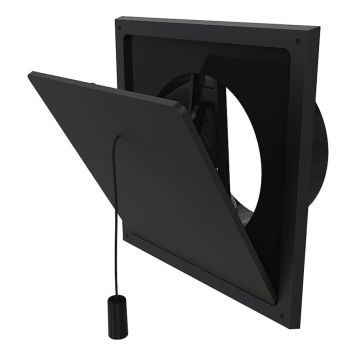 KLAFFVENTIL FLEXIT 125K Ø125MM SVART 