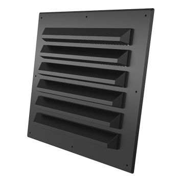VENTILGALLER FLEXIT M RAM SVART 180X180MM