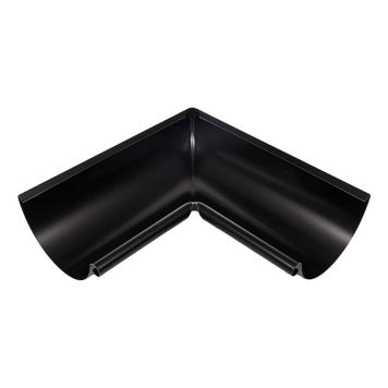 RÄNNVINKEL INNER ICOPAL SVART Ø125MM 90° STÅL