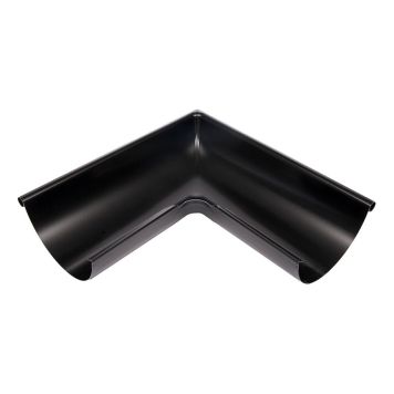 RÄNNVINKEL YTTER ICOPAL SVART Ø125MM 90° STÅL