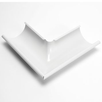 RÄNNVINKEL YTTER ICOPAL VIT Ø125MM 90° STÅL