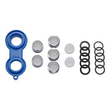 VATTENSPARARSATS TILL KÖK- OCH TVÄTTSTÄLLSBLANDARE 18 DELAR