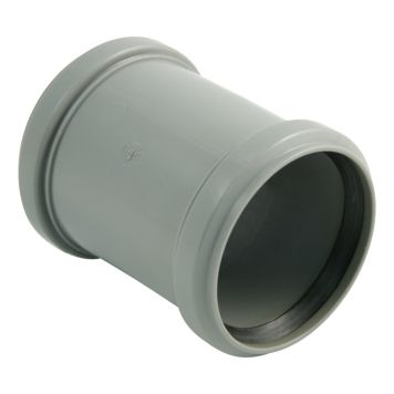 DUBBELMUFF M/KANT FÖR AVLOPPSRÖR Ø50MM HT-RÖR