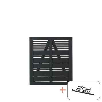 GRIND PLUS SILENCE 100X110CM SVART                                 