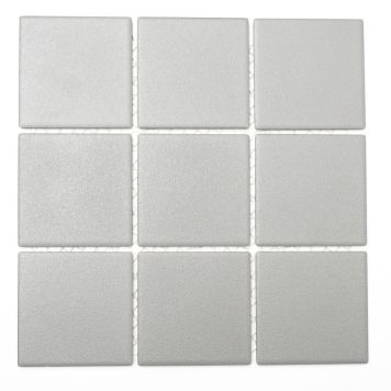 MOSAIK SQUARE UNI GRÅ 9,7X9,7 CM PRIS PER ARK