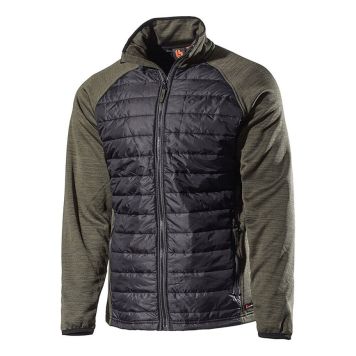 SOFTSHELLJACKA L.BRADOR 6090P SVART/GRÖN MEDIUM