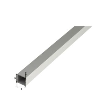 RÖR FYRKANTIGT ALUMINIUM 20X20X1,5MM 1M