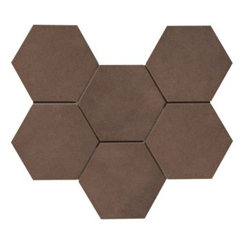 KLINKER TIME HEXAGON BRUN 21X18CM 0.46M²/KRT