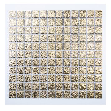 MOSAIK GULD HAMRAD 33X30CM PRIS PER ARK