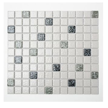 MOSAIK MIXGRÅ HAMRAD 33X30CM PRIS PER ARK