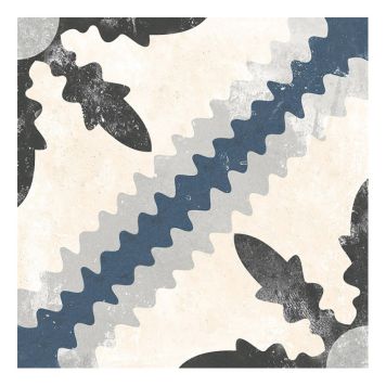 KLINKER EVOQUE MONASTERY SVART/BLÅ/BEIGE 25X25CM