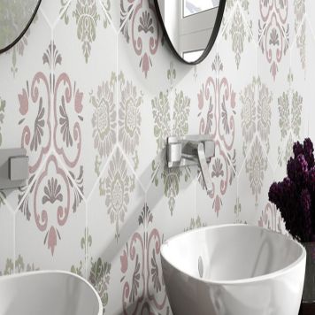 KLINKER HEXAGON FANTASY ROSA 25X22CM