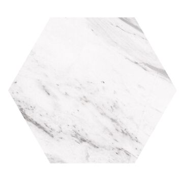KLINKER CARRARA HEXAGON VIT 25X22CM 1,04M²/KRT