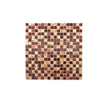 MOSAIK WELSCHEIT MIX STEN/HARTS GULD/RÖD 30X30CM PRIS PER ARK